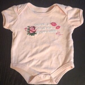 Betsey Johnson Pink Bodysuit with Floral Graphic​​